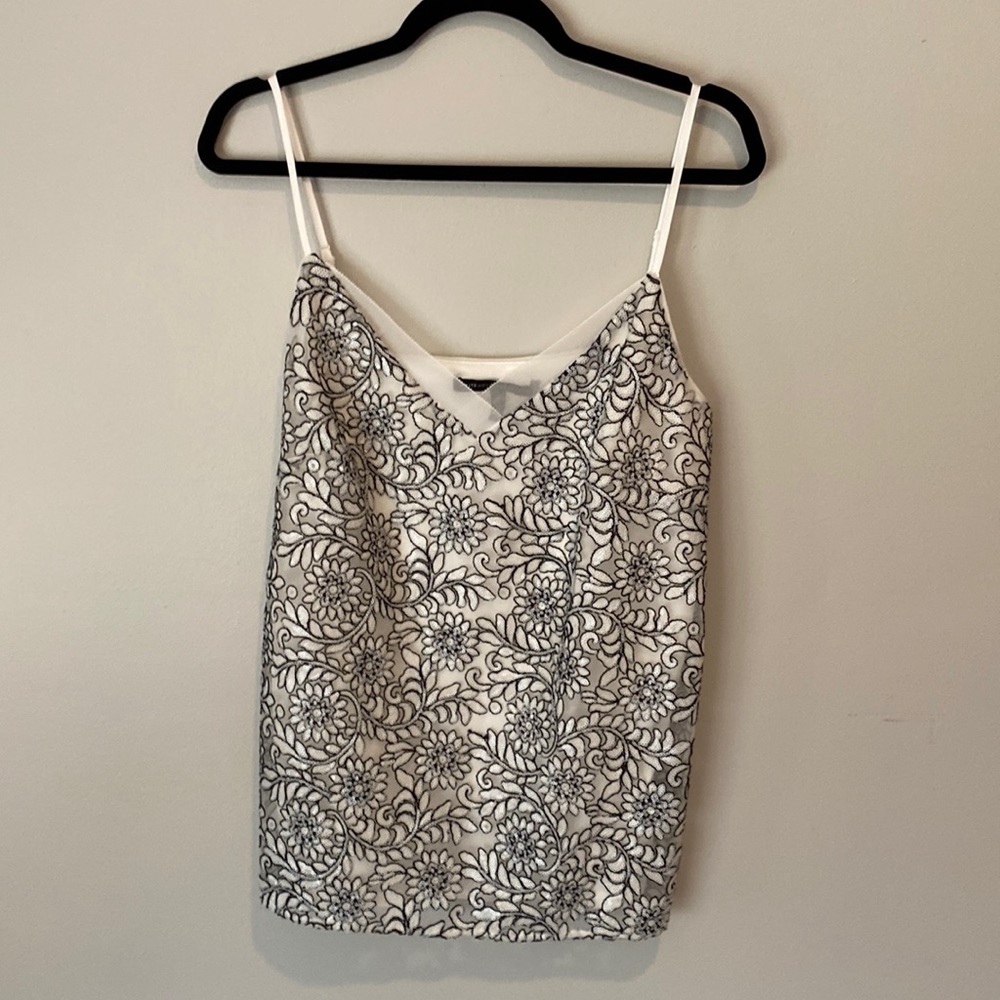 Beautiful sequin floral camisole